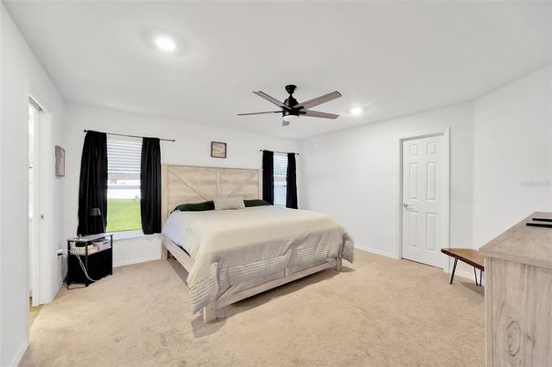 Bedroom, Interior, Recessed Lighting