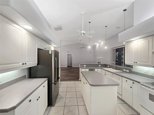 Interior, Kitchen, Pendant Lights, Recessed Lighting