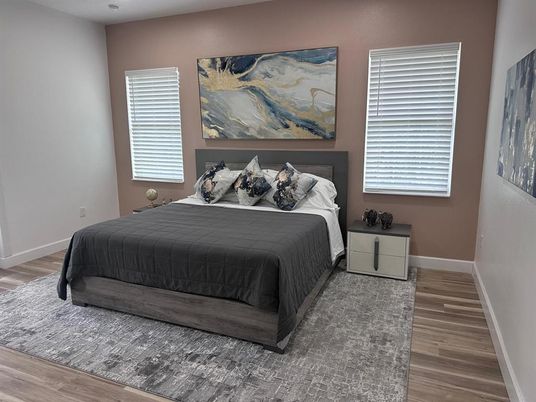 Bedroom, Interior, Wood Texture Flooring