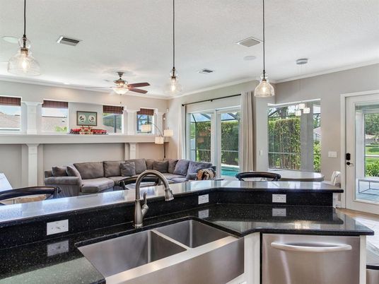 Interior, Kitchen, Living room, Pendant Lights, Recessed Lighting