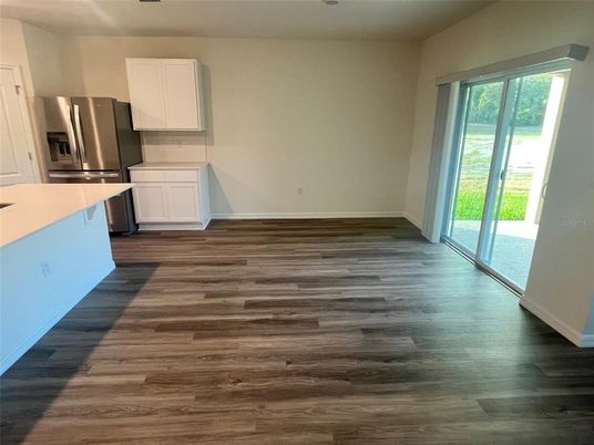 Empty room, Interior, Kitchen, Wood Texture Flooring
