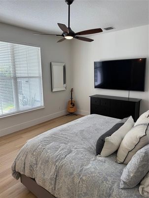 Bedroom, Interior, Wood Texture Flooring