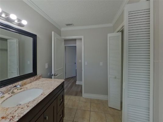 Bathroom, Dual Sink Vanities, Interior, Wood Texture Flooring