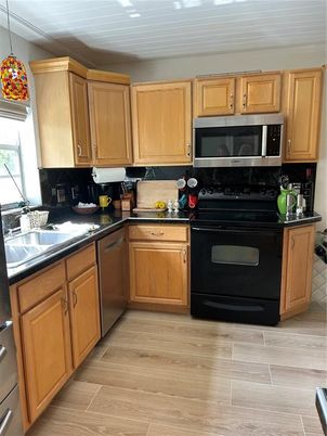 Interior, Kitchen, Wood Texture Flooring