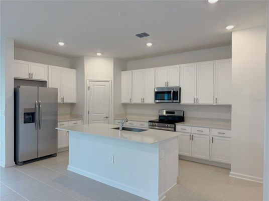 Interior, Kitchen, Recessed Lighting, Stainless Steel Appliances