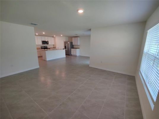 Empty room, Interior, Kitchen, Recessed Lighting