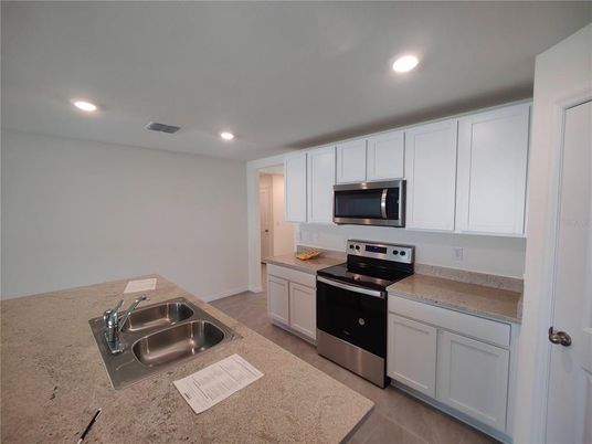 Interior, Kitchen, Recessed Lighting, Stainless Steel Appliances