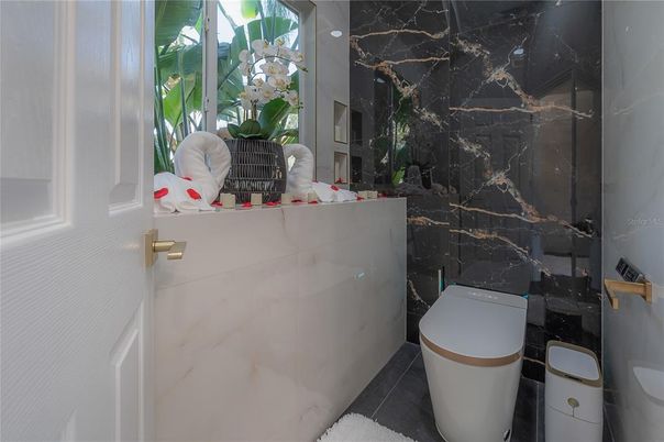 Bathroom, Interior, Marble Walls