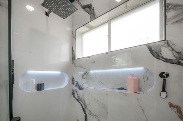 Bathroom, Interior, Marble Walls