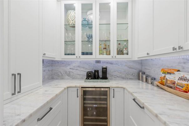 Interior, Kitchen, Marble Walls, Stainless Steel Appliances
