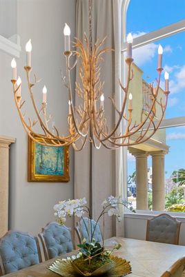Chandelier, Dining room, Interior