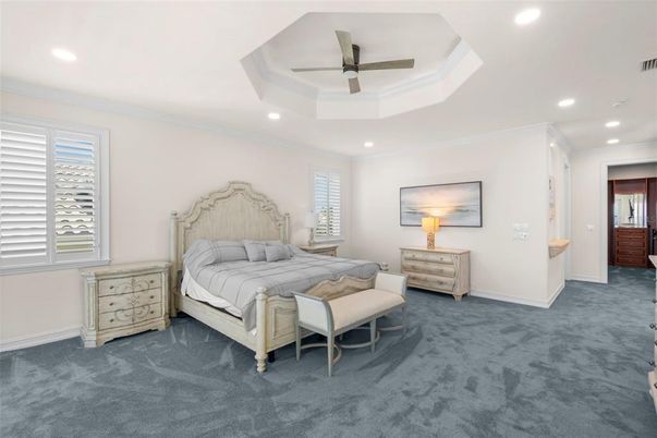 Bedroom, Interior, Recessed Lighting