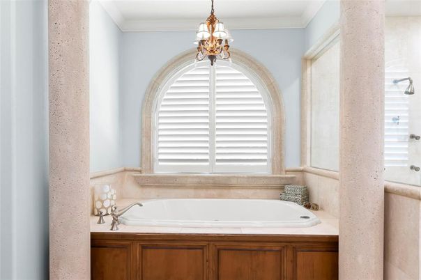 Bathroom, Chandelier, Interior
