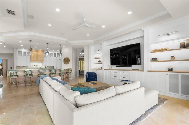 Interior, Kitchen, Living room, Pendant Lights, Recessed Lighting
