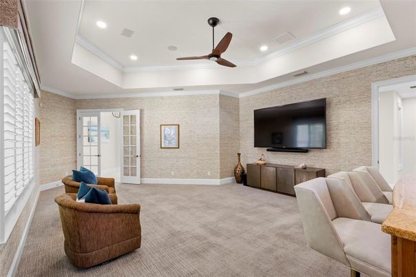 Interior, Living room, Recessed Lighting