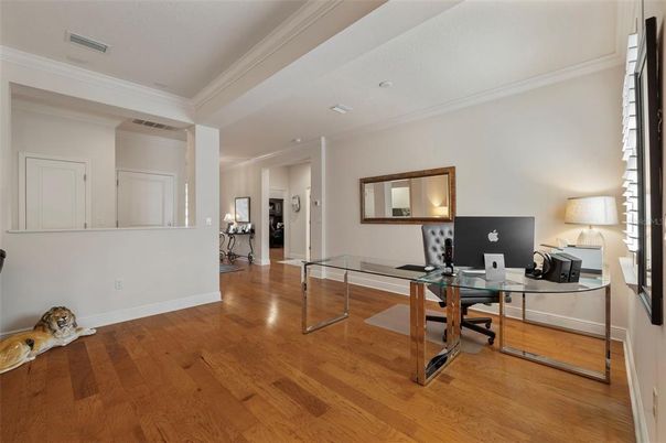 Home Office, Interior, Wood Texture Flooring