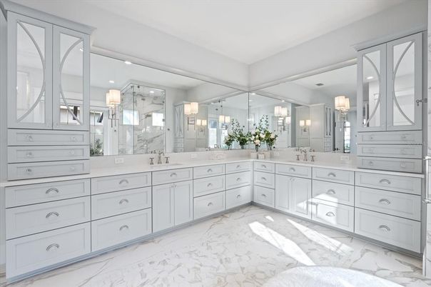 Bathroom, Dual Sink Vanities, Interior, Marble