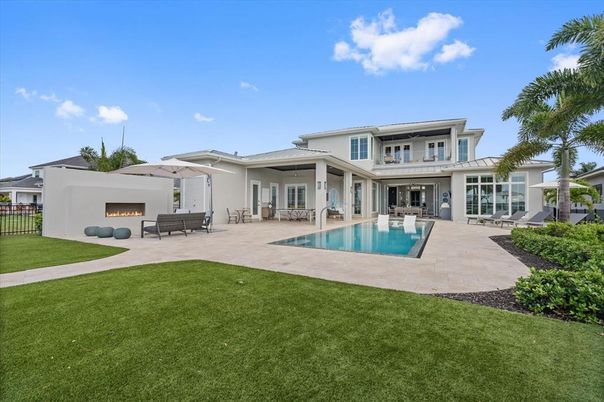 Backyard, Exterior, Fireplace, Pool