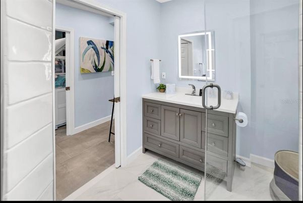 Bathroom, Dual Sink Vanities, Interior, Marble