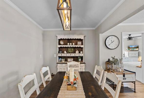 Dining room, Interior, Wood Texture Flooring