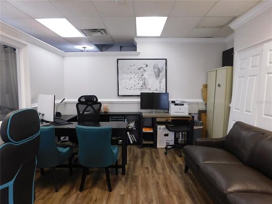 Home Office, Interior, Wood Texture Flooring