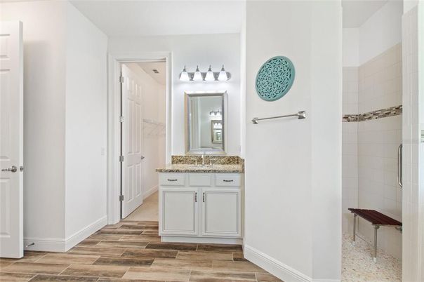 Bathroom, Interior, Wood Texture Flooring