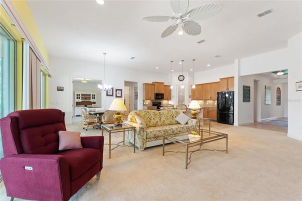 Dining room, Interior, Kitchen, Living room, Pendant Lights, Recessed Lighting, Stainless Steel Appliances