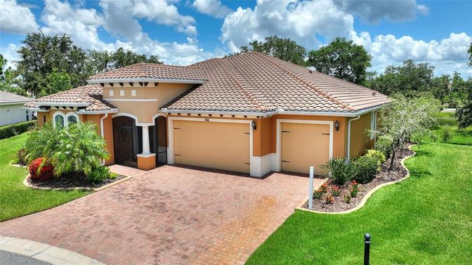 Attached, Backyard, Exterior, Facade, Mediterranean