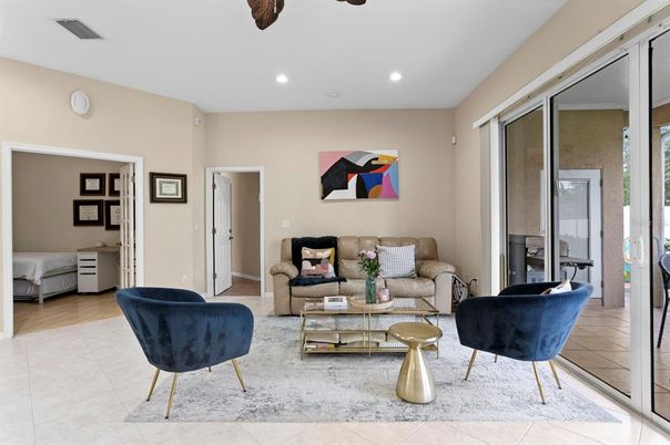 Interior, Living room, Recessed Lighting