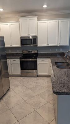 Interior, Kitchen, Recessed Lighting, Stainless Steel Appliances
