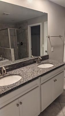 Bathroom, Dual Sink Vanities, Glass Shower, Interior