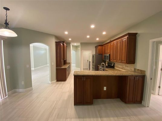 Interior, Kitchen, Pendant Lights, Recessed Lighting