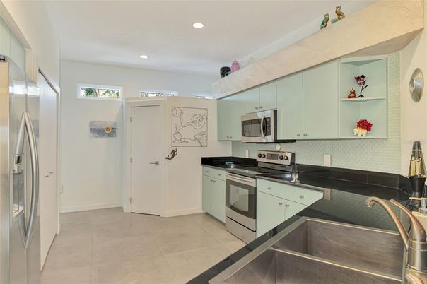 Interior, Kitchen, Recessed Lighting, Stainless Steel Appliances