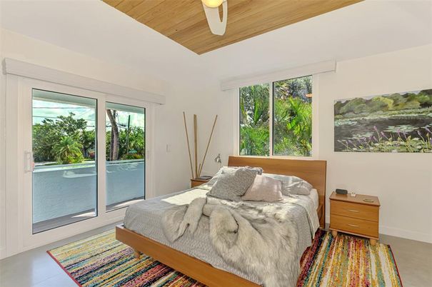 Bedroom, Interior, Wooden Ceilings