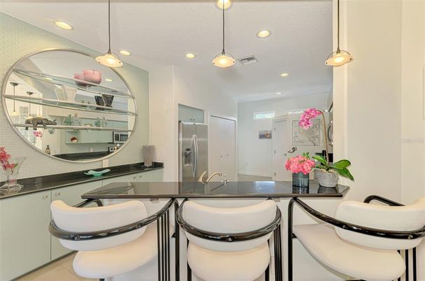 Interior, Kitchen, Pendant Lights, Recessed Lighting, Stainless Steel Appliances
