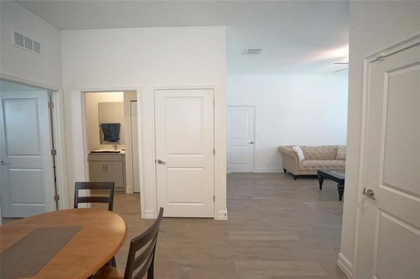 Dining room, Interior, Wood Texture Flooring