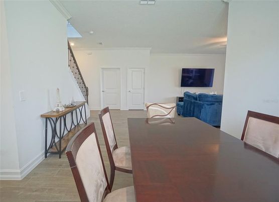 Dining room, Interior, Recessed Lighting