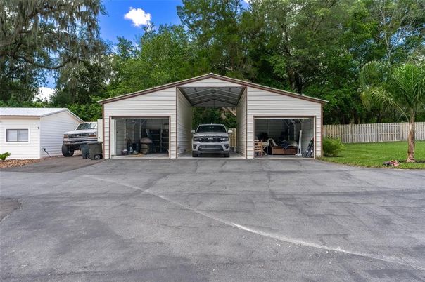 Backyard, Detached Garage, Exterior