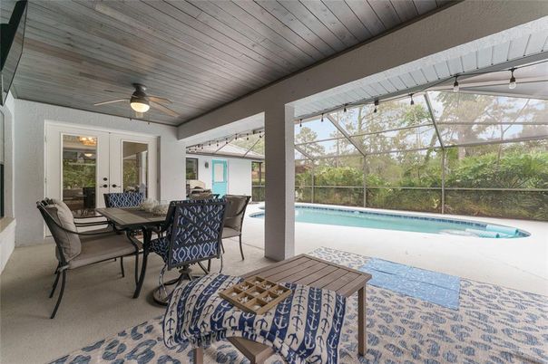 Dining room, Glass Ceilings, Interior, Pool, Sun Room