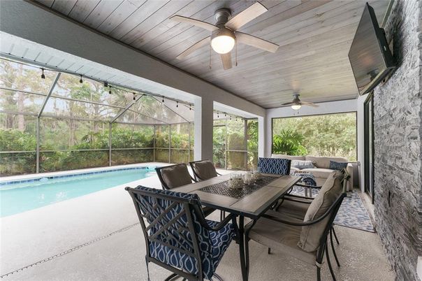 Dining room, Glass Ceilings, Interior, Pool, Sun Room