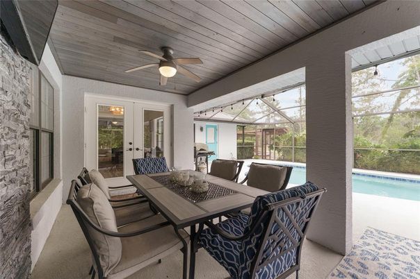 Dining room, Glass Ceilings, Interior, Pool, Sun Room