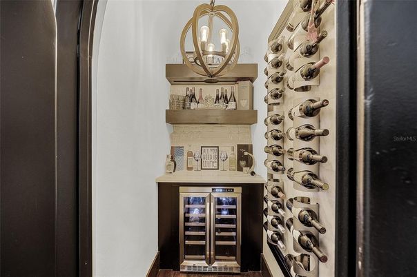 Chandelier, Interior, Wine Storage