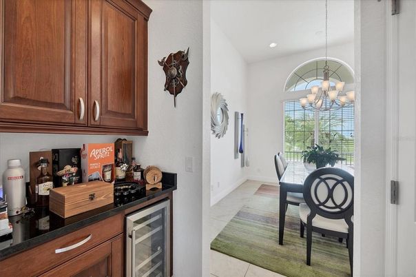 Chandelier, Dining room, Interior, Pendant Lights, Recessed Lighting, Wood Texture Flooring