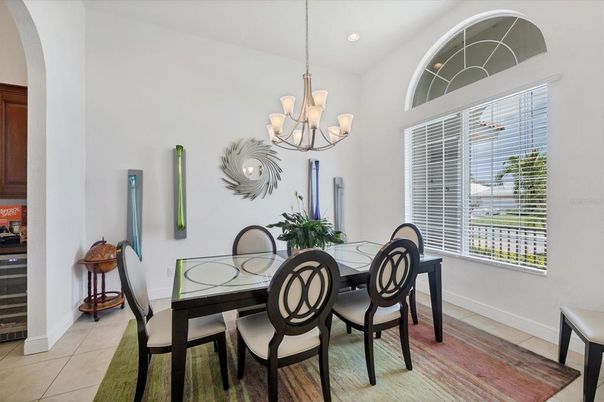 Chandelier, Dining room, Interior, Recessed Lighting