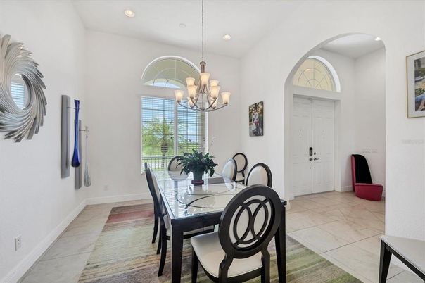 Chandelier, Dining room, Interior, Recessed Lighting