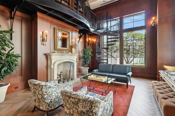 Fireplace, Interior, Living room, Wood Texture Flooring