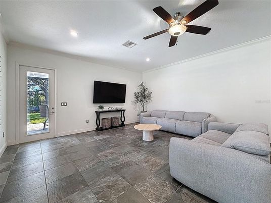 Interior, Living room, Recessed Lighting