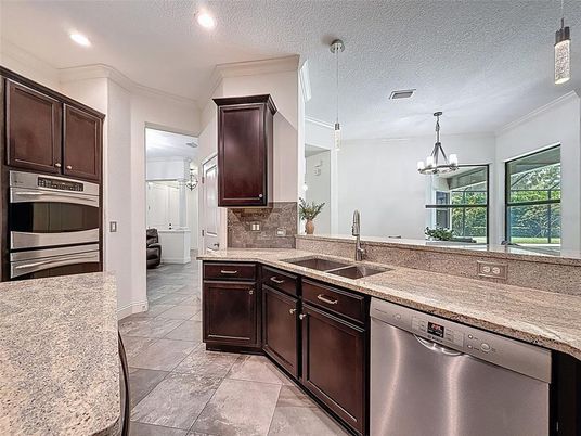 Interior, Kitchen, Pendant Lights, Recessed Lighting, Stainless Steel Appliances