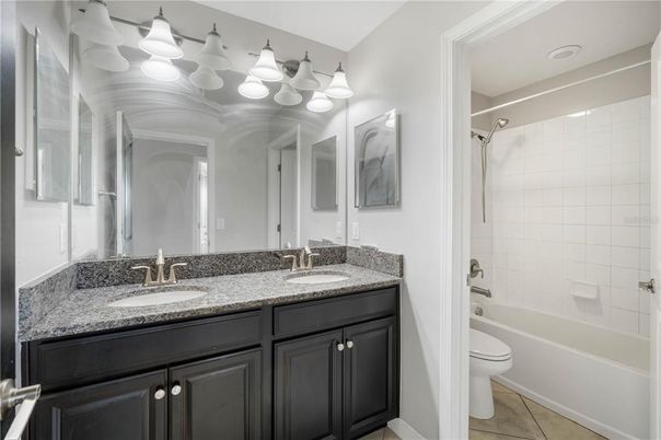 Bathroom, Dual Sink Vanities, Glass Shower, Interior