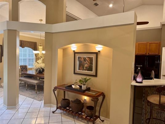 Chandelier, Dining room, Interior, Recessed Lighting
